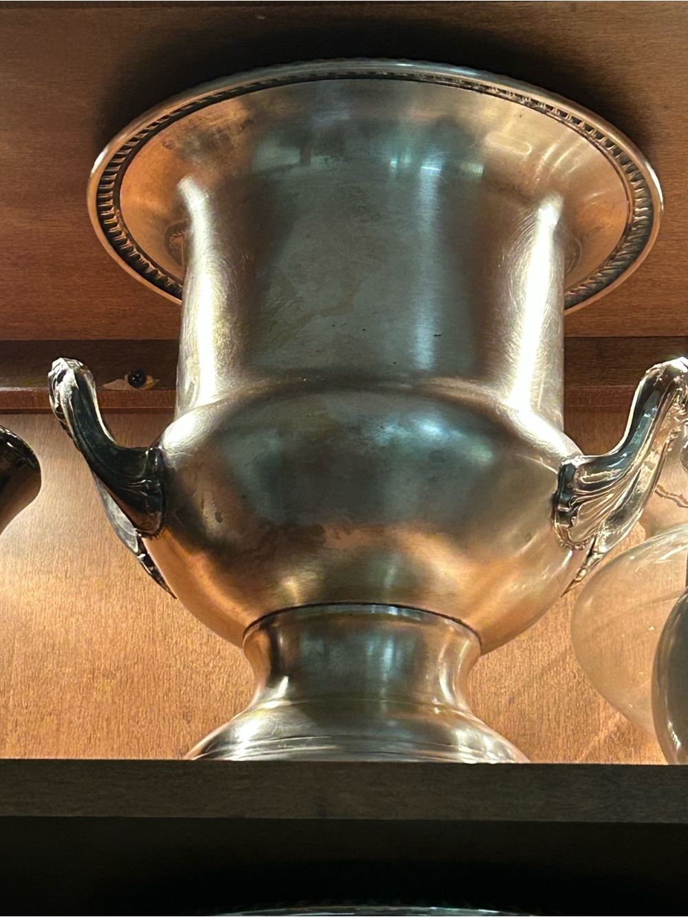 Vintage Silver Plated Urn Champagne Bucket - Hollywood Regency Wine Chiller Chas